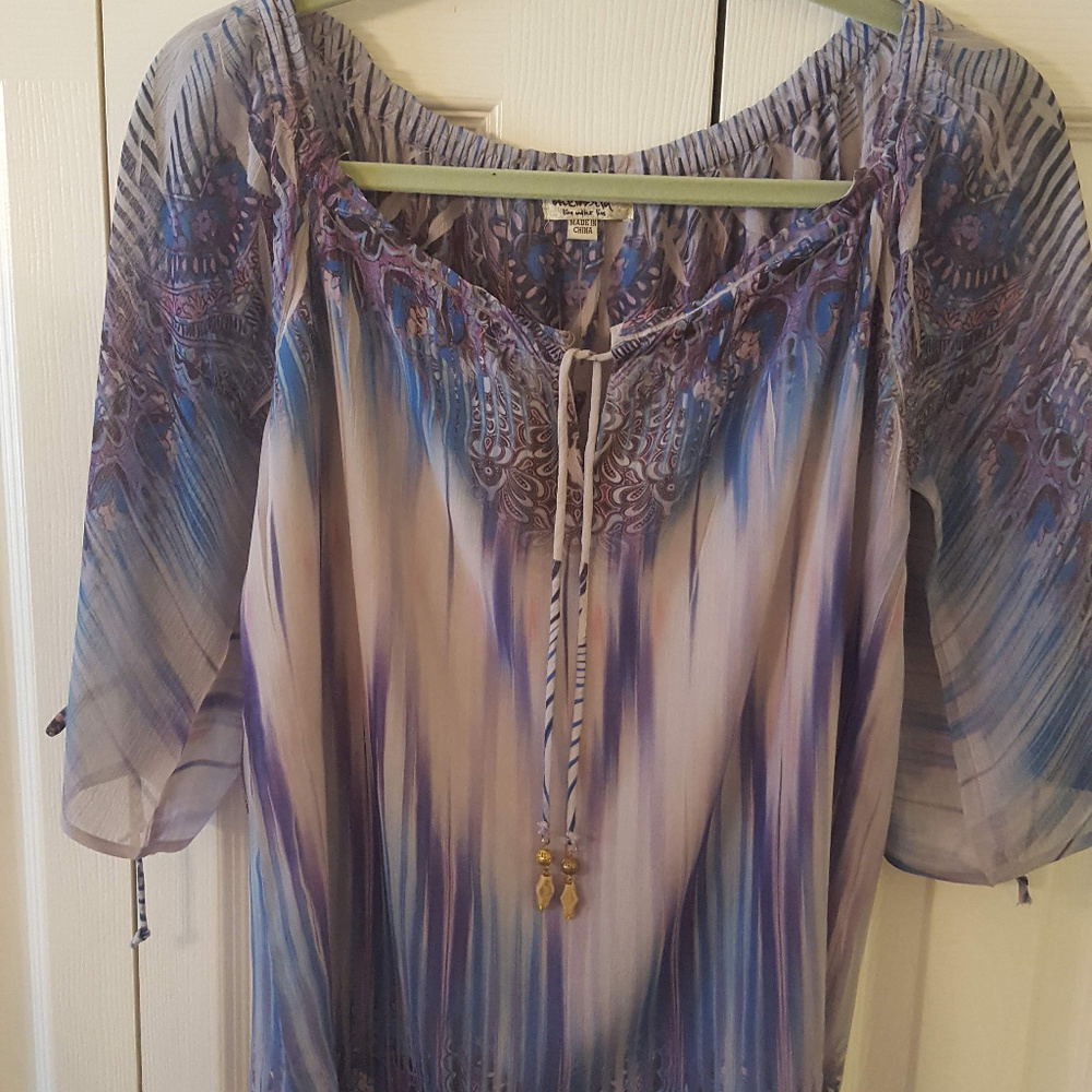 One World Bohemian Peasant Top  0026